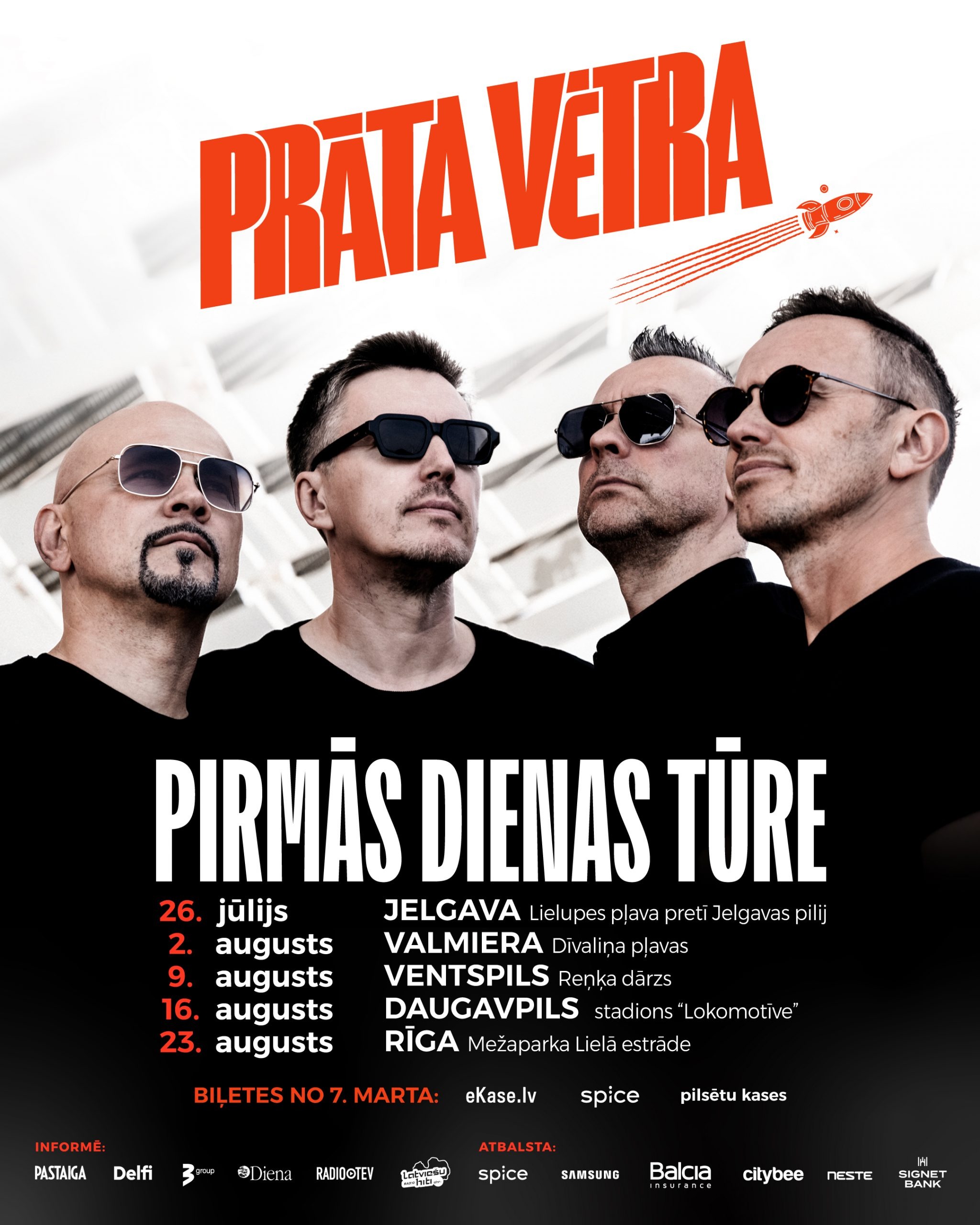 Prāta Vētra concert poster